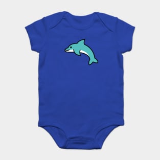 Cute & Simple Dolphin Baby Bodysuit